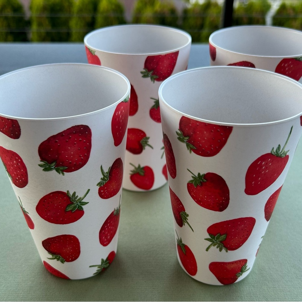 Harvest Green Studio Strawberry Printed Tumbler